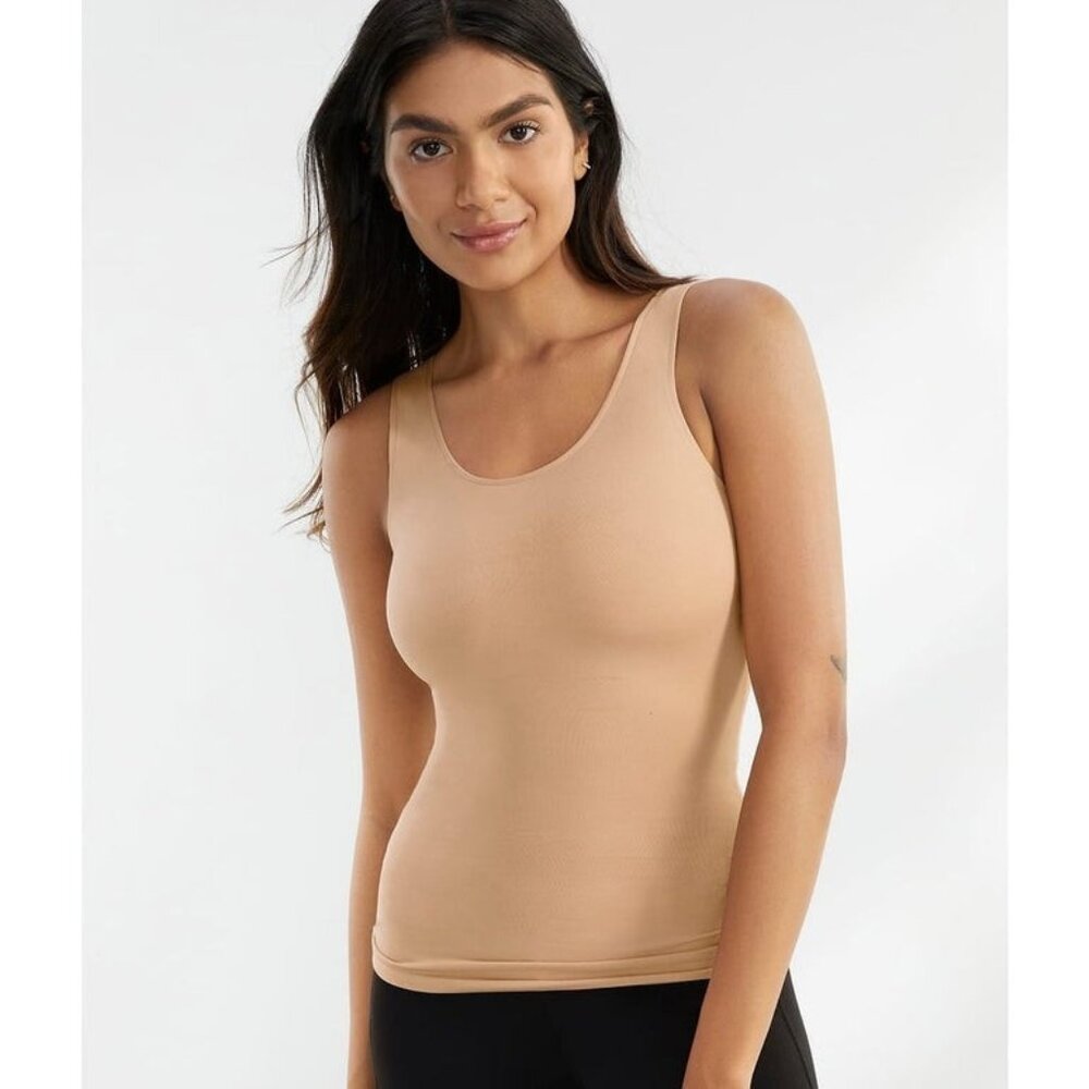 SPANX XS Hollywood Socialite Shape Smooth Sculpt Tank Natural Glam NEW